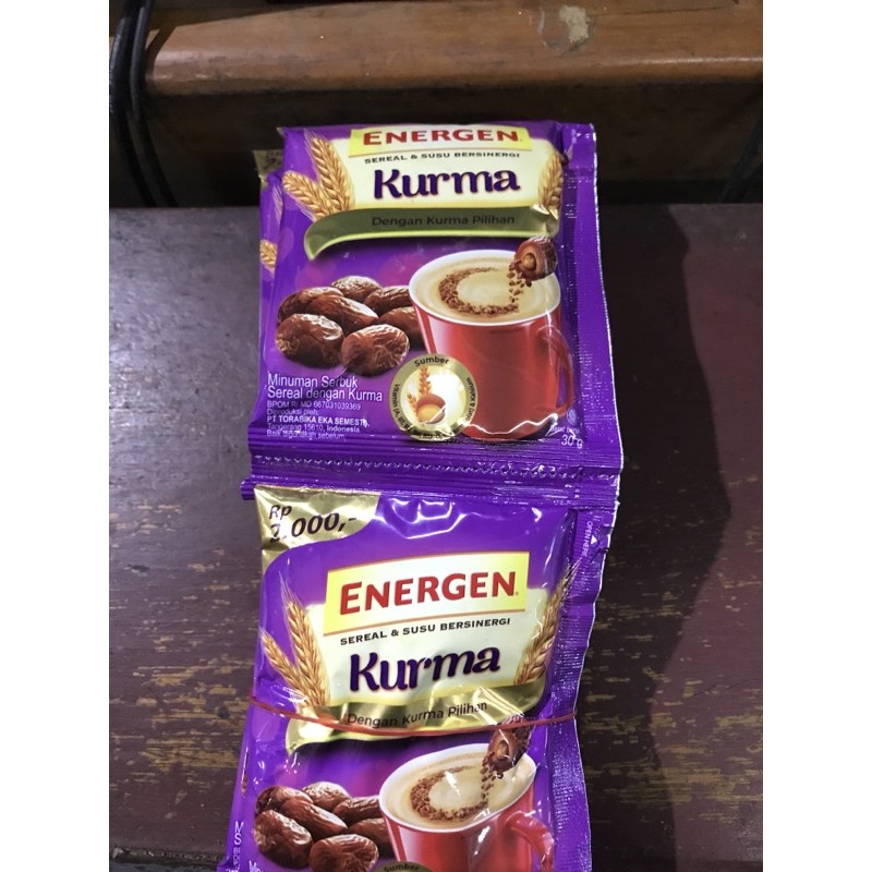Jual Energen Kurma dengan malt rasa kurma Renceng Isi 10 Sachet ...