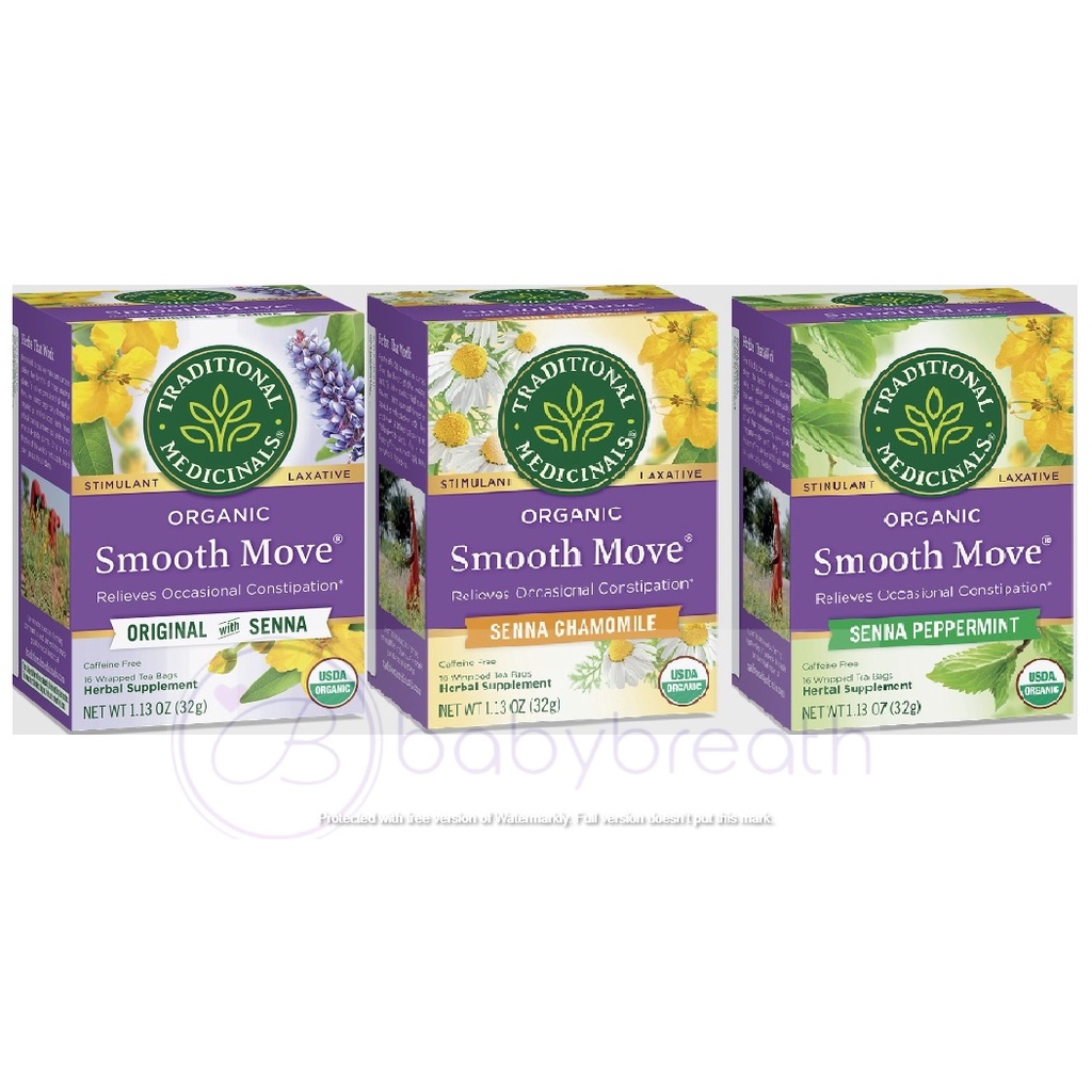 Jual Traditional Medicinals Organic Smooth Move Original Senna/Senna ...