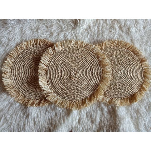 Jual Placemate anyaman agel rumbai | Shopee Indonesia
