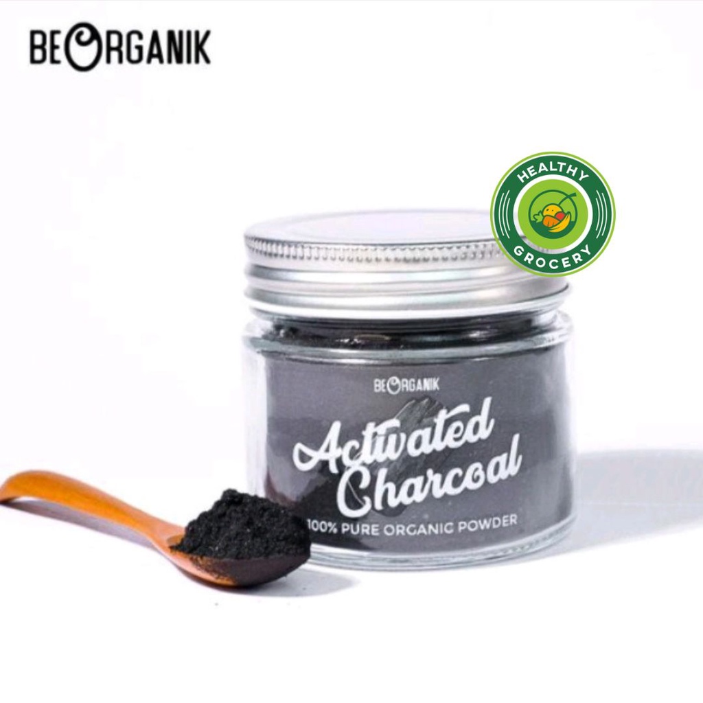 Jual Beorganik Activated Charcoal powder 60 / Teeth Whitening / Karbon ...