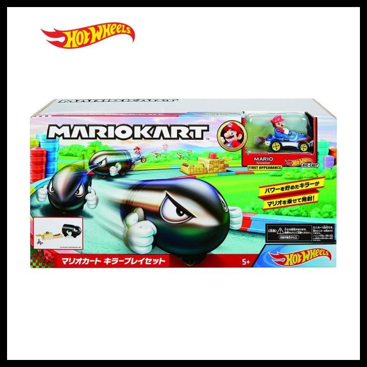 Jual Hot Wheels Mario Kart Bullet Bill Playset Mattel Figure Mario