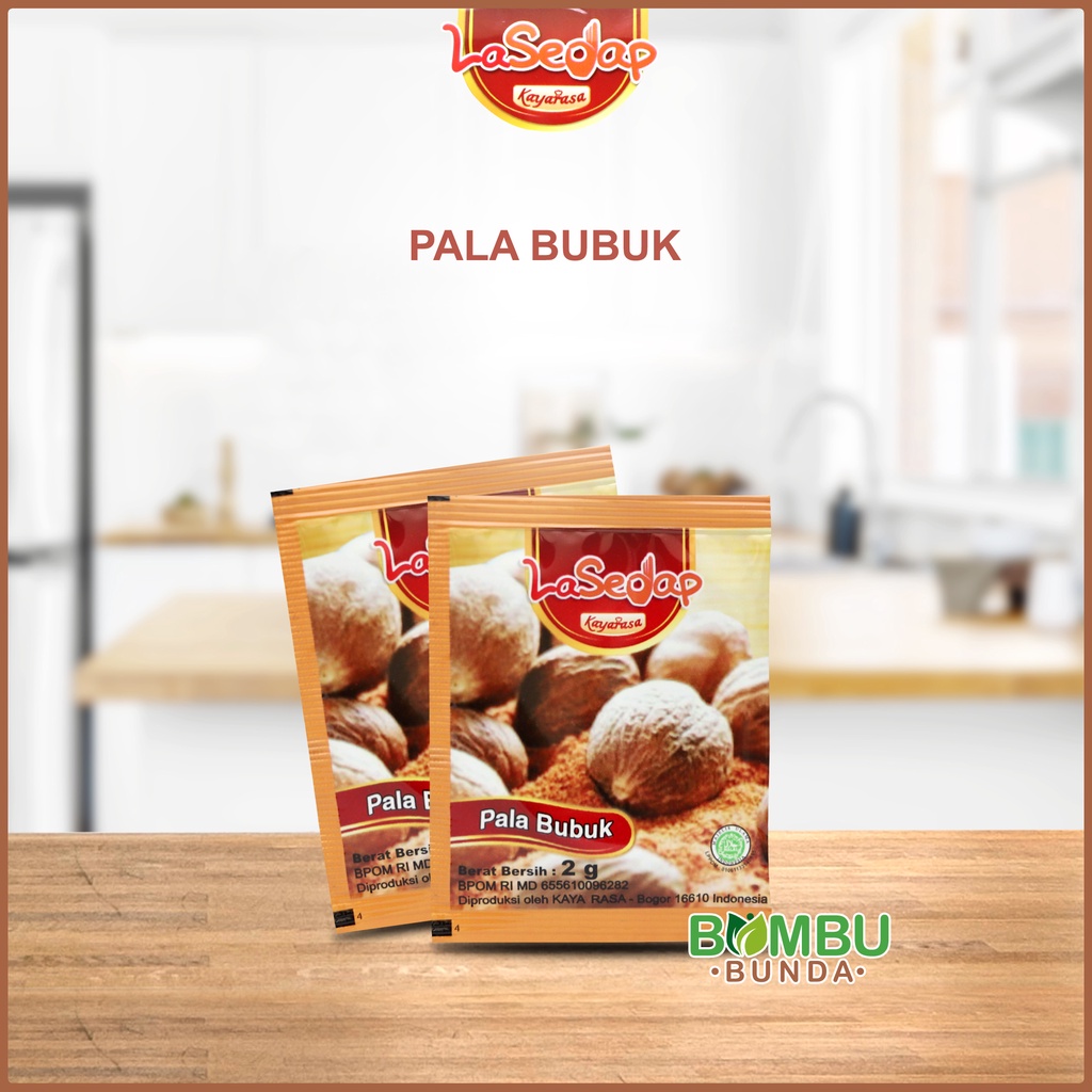 Jual Bumbu dapur Lasedap - Pala Bubuk 1 renceng / 12 Sachet | Shopee ...