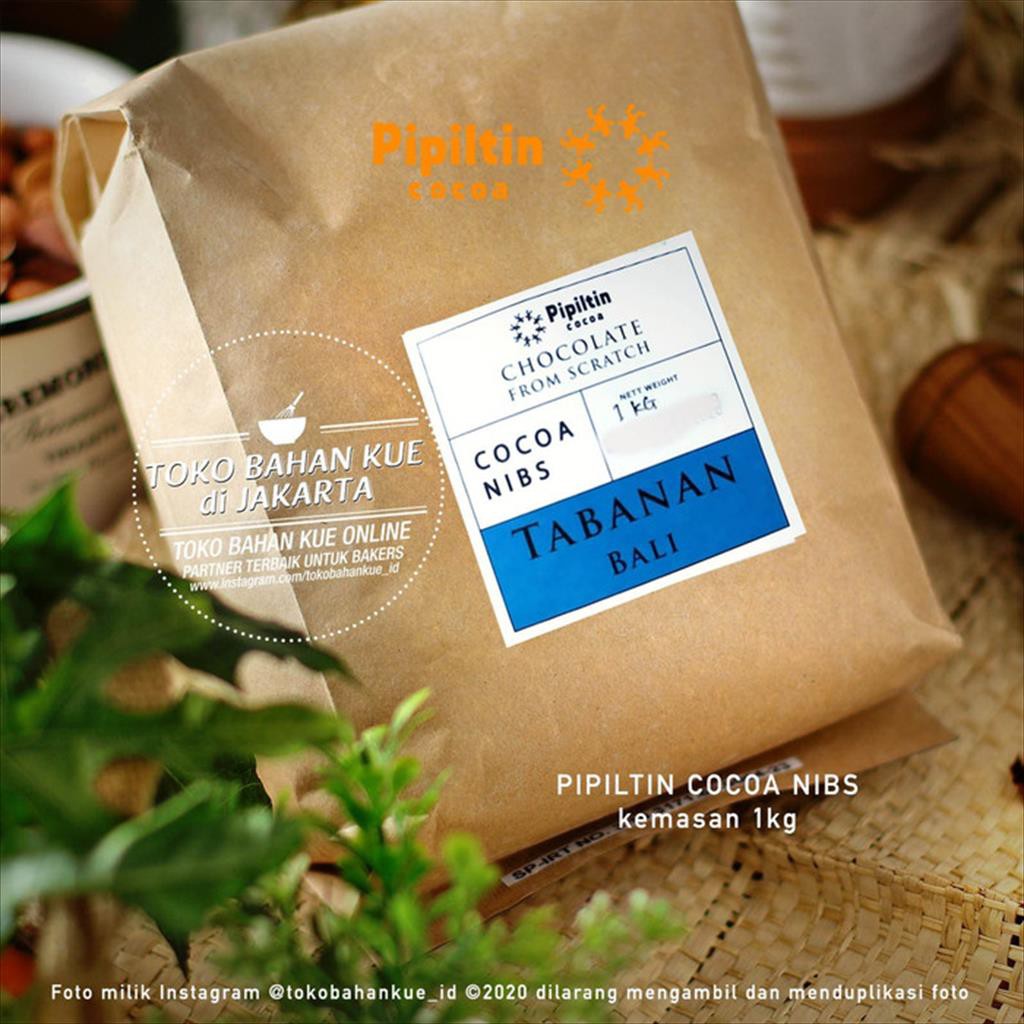 Jual Pipiltin Cocoa NIBS BALI TABANAN 1kg Raw Cacao Nibs Kakao Biji