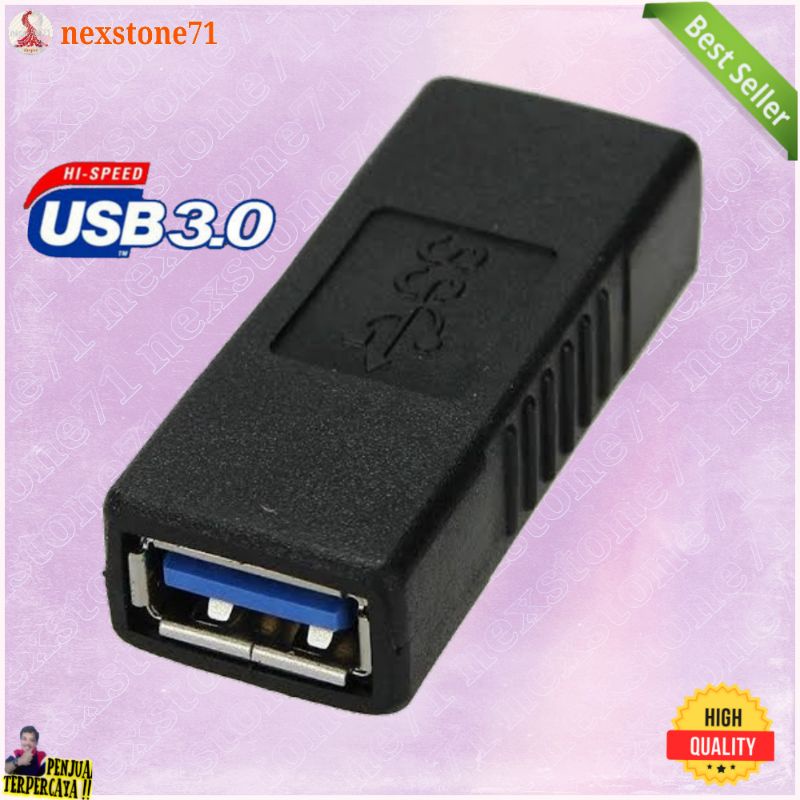 Jual Usb 3.0 Type A Female To Female Connector Adapter Coupler Gender ...