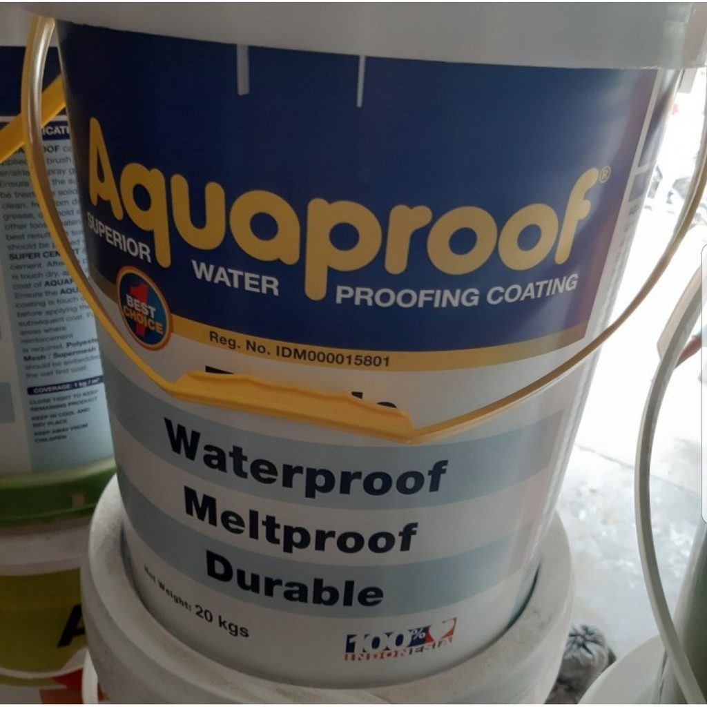 Jual Aquaproof Cat Pelapis Anti Bocor 20kg Waterproof 1 Pail Pel 20 Kg Shopee Indonesia 8787