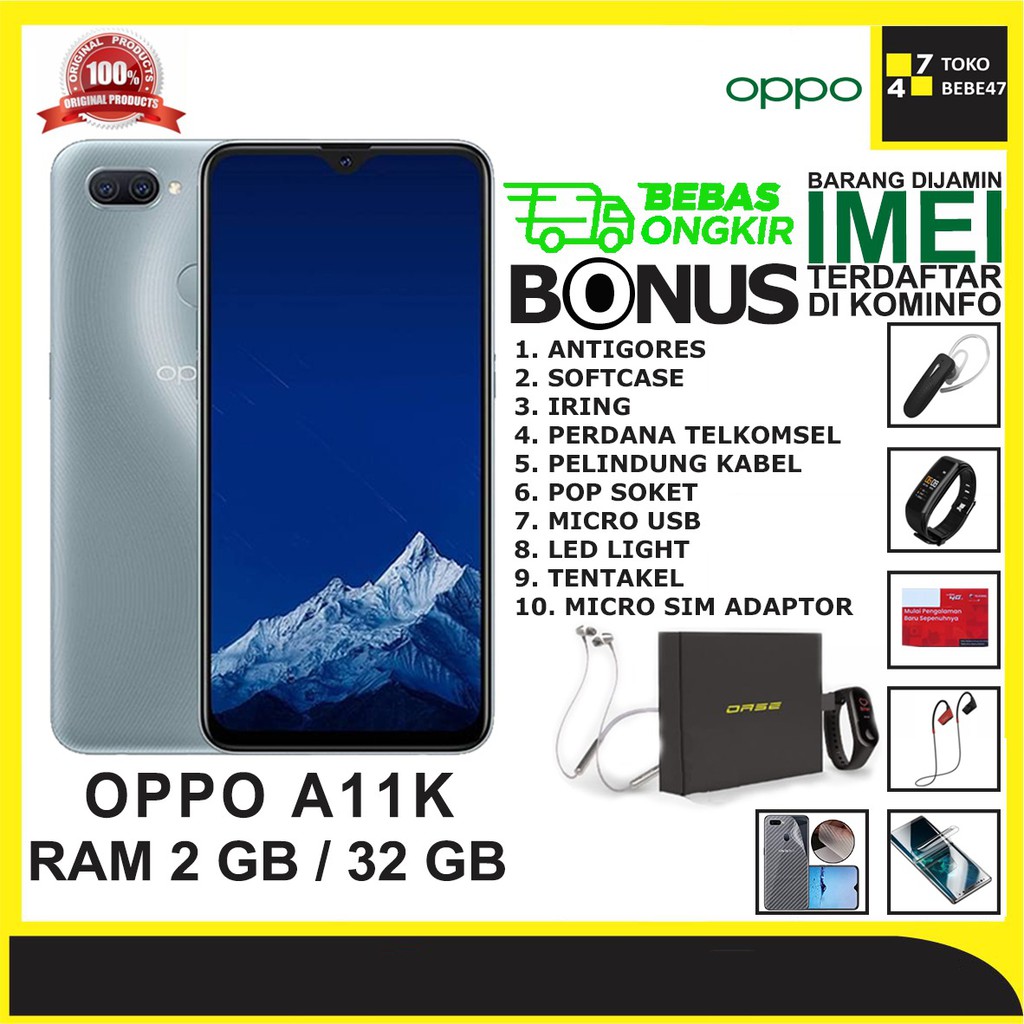 Jual Oppo A11k Ram 2gb Rom 32gb Garansi Oppo Indonesia Shopee Indonesia