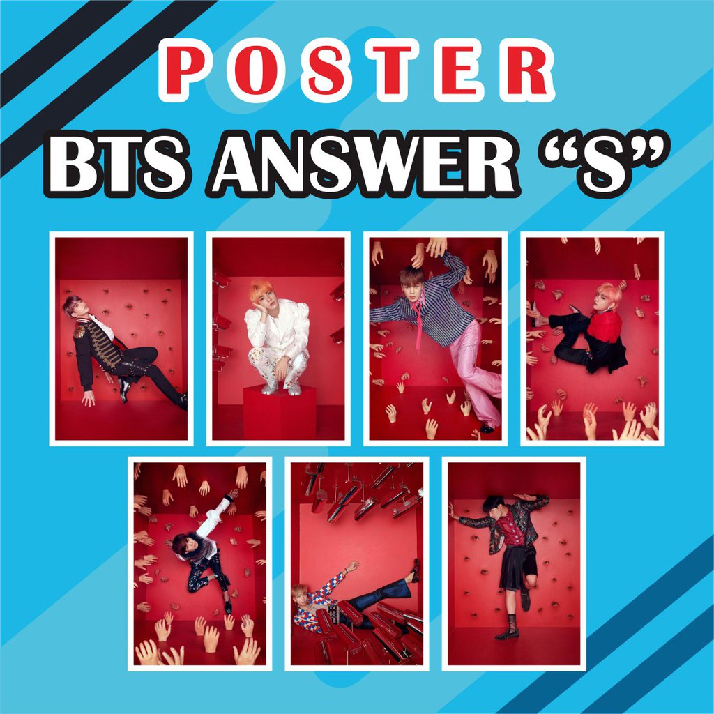Jual POSTER BTS ANSWER S - Jhope Jimin Jin Jungkook Rapmon Suga ...