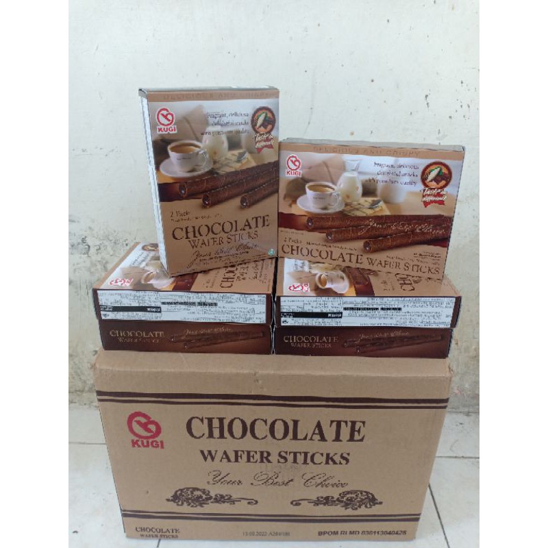 Jual Kugi Wafer Stick Coklat Gr Shopee Indonesia