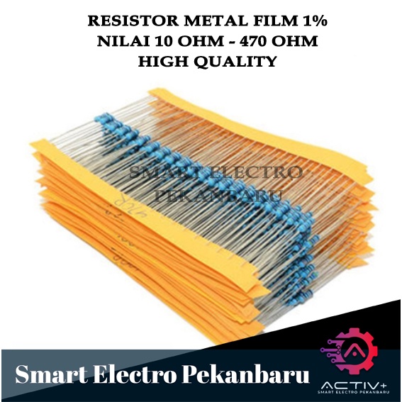 Jual ORIGINAL RESISTOR 1/4WATT METALFILM 1% METAL FILM 3R3 10R 22R 47R ...
