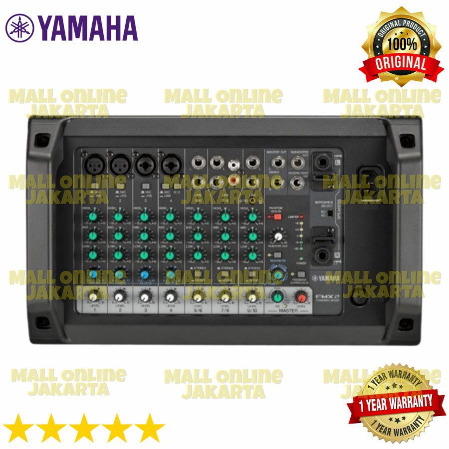 Jual Power Mixer YAMAHA EMX2 Original Mixing YAMAHA EMX 2 10 channel