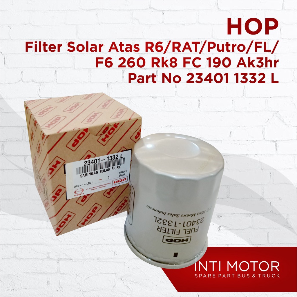Jual HOP - FILTER SOLAR ATAS - 23401 1332 - BIS HINO RG RKT DUTRO FL ...