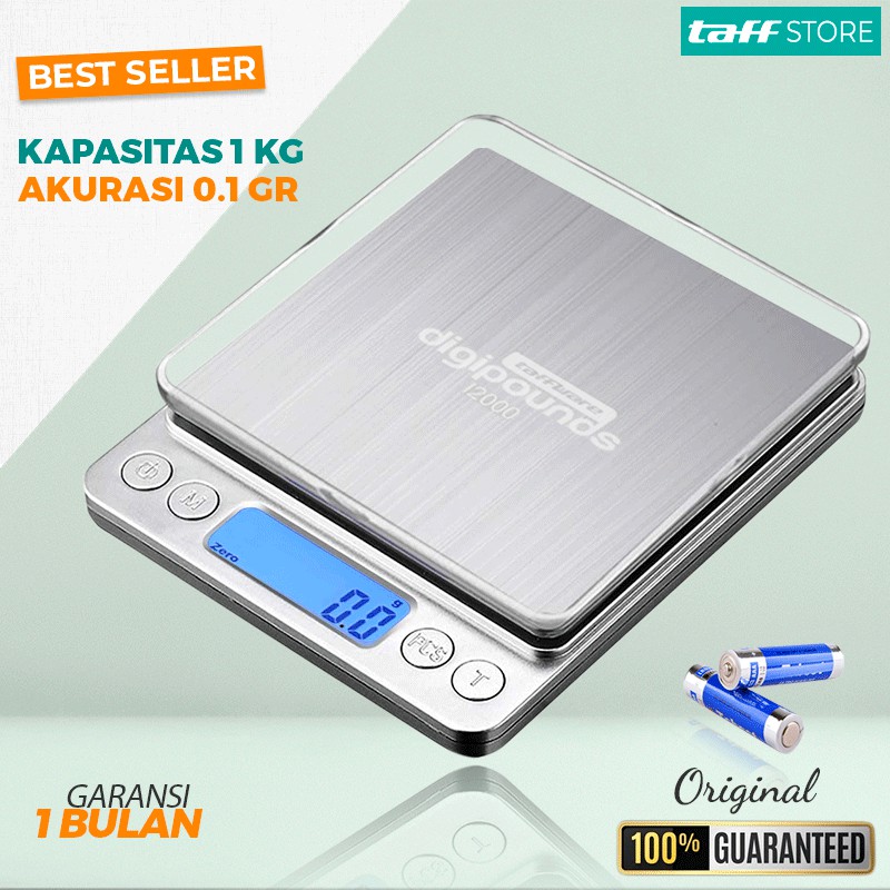 Jual Timbangan Dapur Digital 1Kg Akurat 0.1g Kue Kopi Roti Kitchen ...