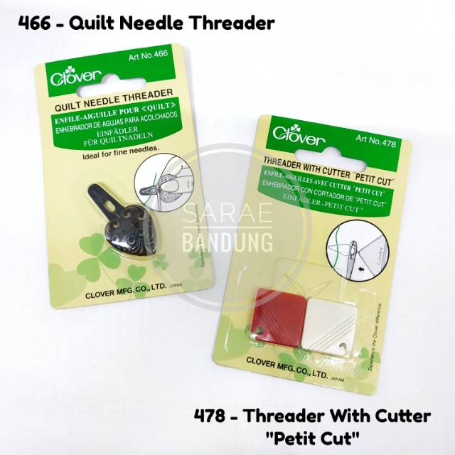 Clover Needle Threader with Cutter