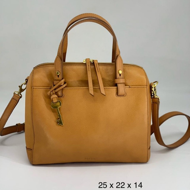 Fossil rachel 2024 satchel tan