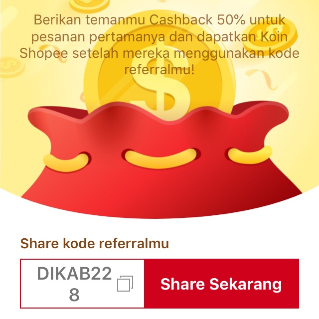 Jual GRATIS Kode Cashback 50% Untuk Belanja Di Shopee | Shopee Indonesia