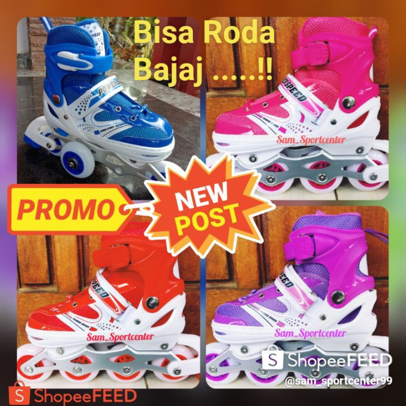 Jual KUALITAS TERBAIK SEPATU RODA POWER SPEED | Shopee Indonesia