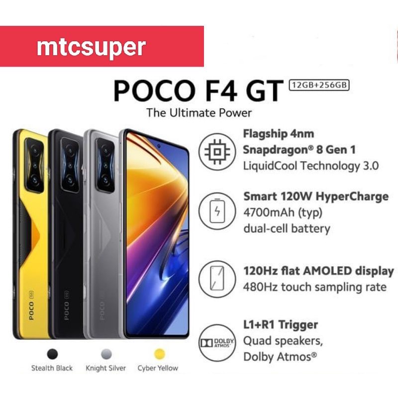 Jual POCO F4 GT 12/256 GARANSI RESMI | Shopee Indonesia