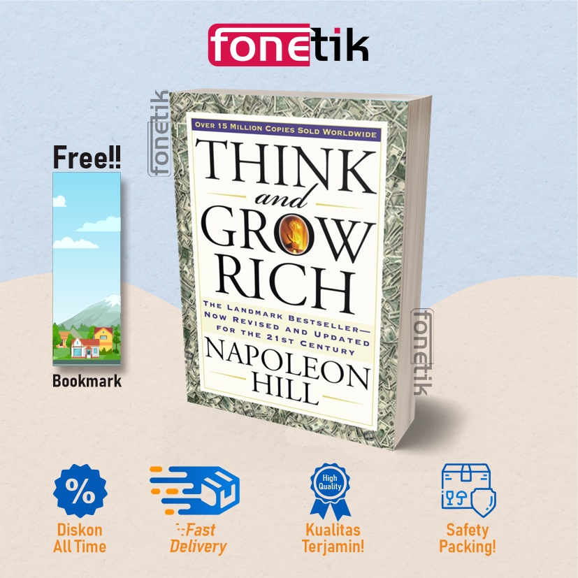 Jual Think And Grow Rich - Napoleon Hill (English Version) | Shopee ...