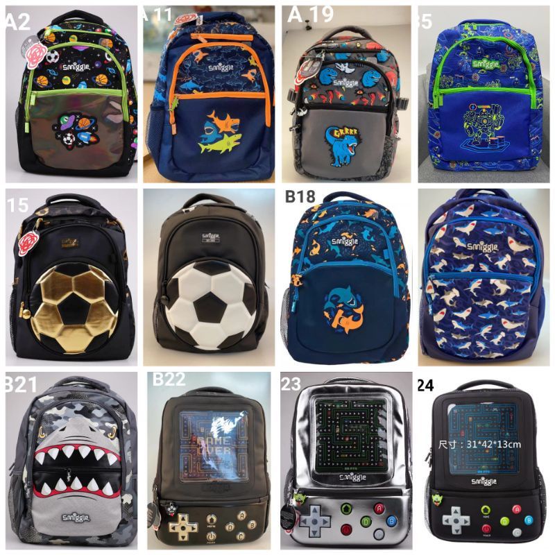 Jual Tas Ransel Smiggle Anak Cowo Ukuran SD / Tas Ransel Smiggle For ...