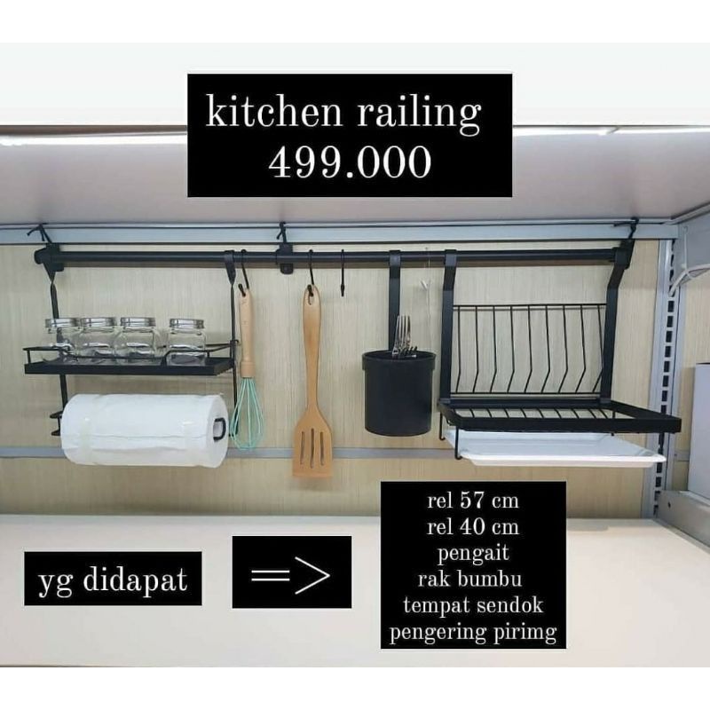 Jual WELFORD RAK DAPUR INFORMA/ KITCHEN RAILING SET / RAK GANTUNG ...