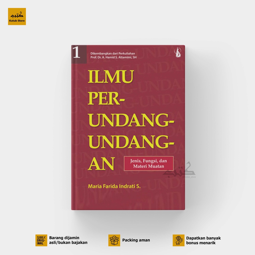 Jual Buku Hukum / Ilmu Perundang-undangan Jenis Fungsi / Materi Jilid 1 ...