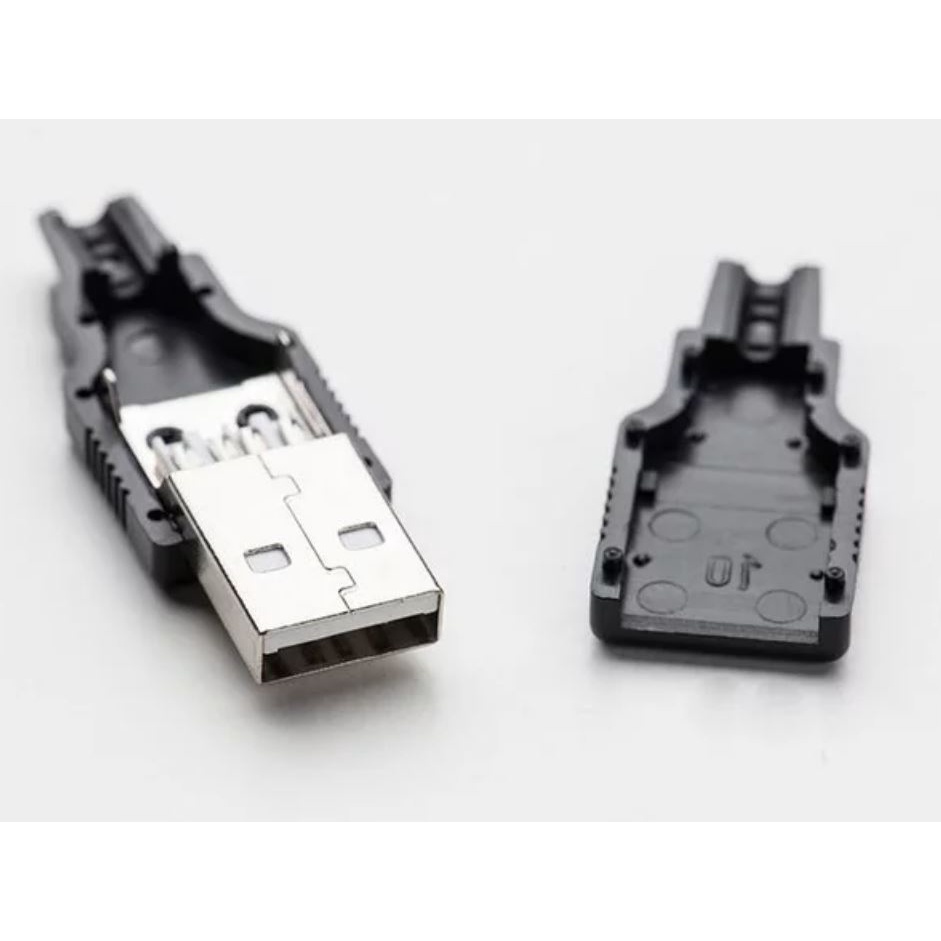 Jual Socket USB Male 4 pin Putih/Hitam | Shopee Indonesia