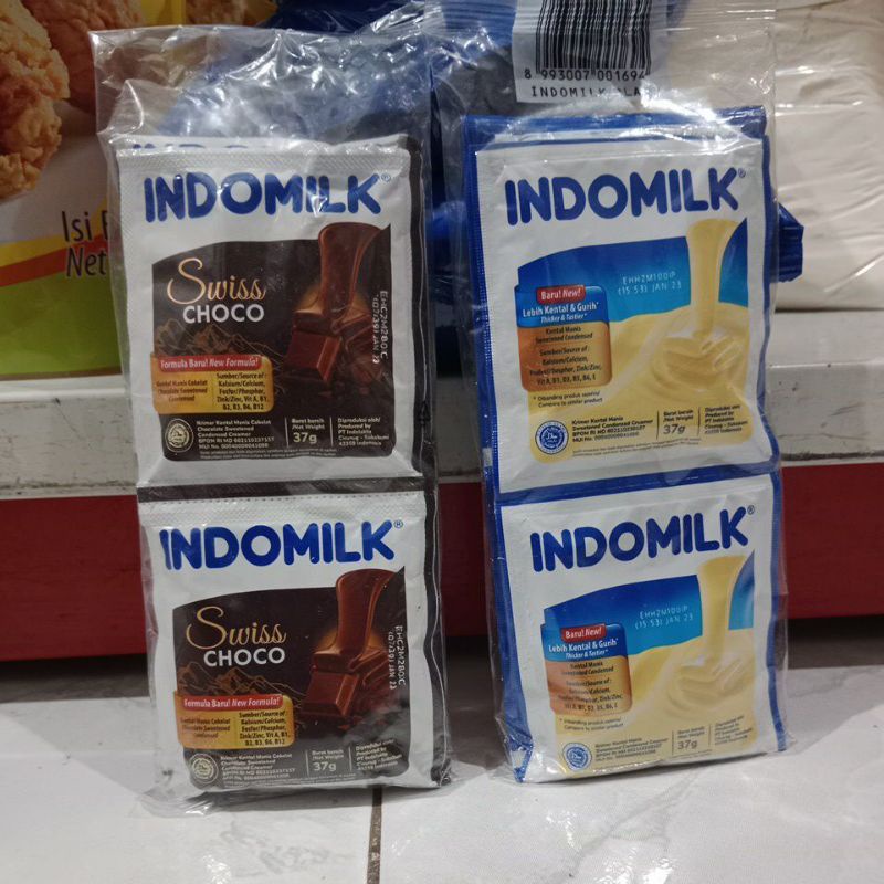 Jual Skm Indomilk Sachet Renteng Coklat And Plain Putih Shopee Indonesia