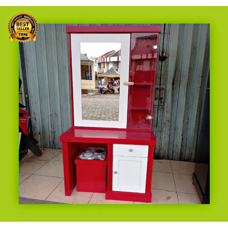 Jual meja rias minimalis merah | Shopee Indonesia