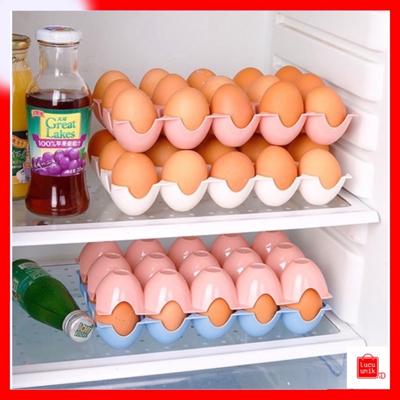 Jual [1 Pc] Rak Telur 15 Lubang/ Kotak Telur / Tempat penyimpanan Telur ...