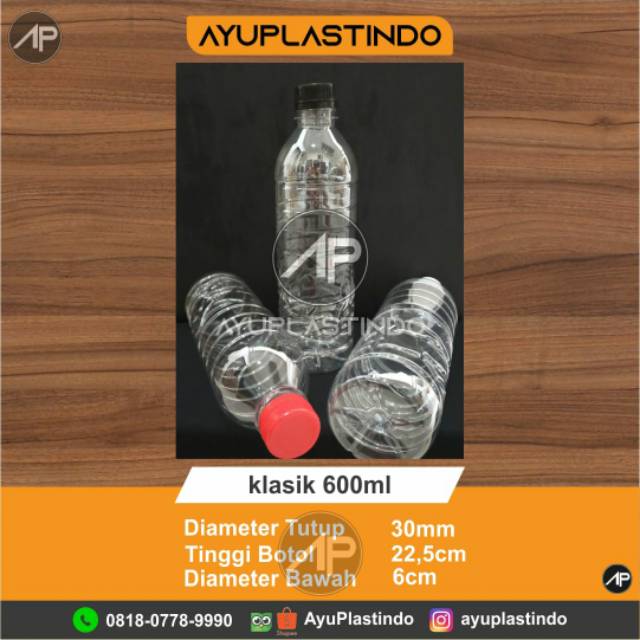 Jual Botol plastik classic 600 ml/ isi/84pcs | Shopee Indonesia