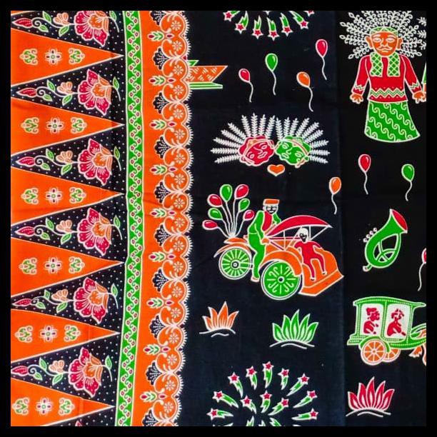 Jual Kain Batik Sarung Betawi Motif Ondel Ondel Shopee Indonesia 5429