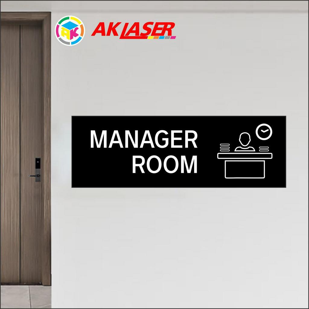 Jual AKRILIK MANAGER ROOM TIPE 3 ACRYLIC SIGNAGE CUSTOM OFFICE | Shopee ...