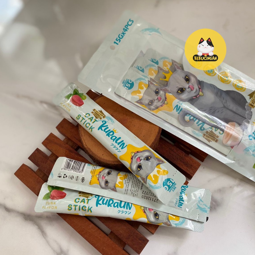 Jual SNACK KUCING Cream Kuraun Cat Treat Arthacat Rasa Tuna | Shopee ...