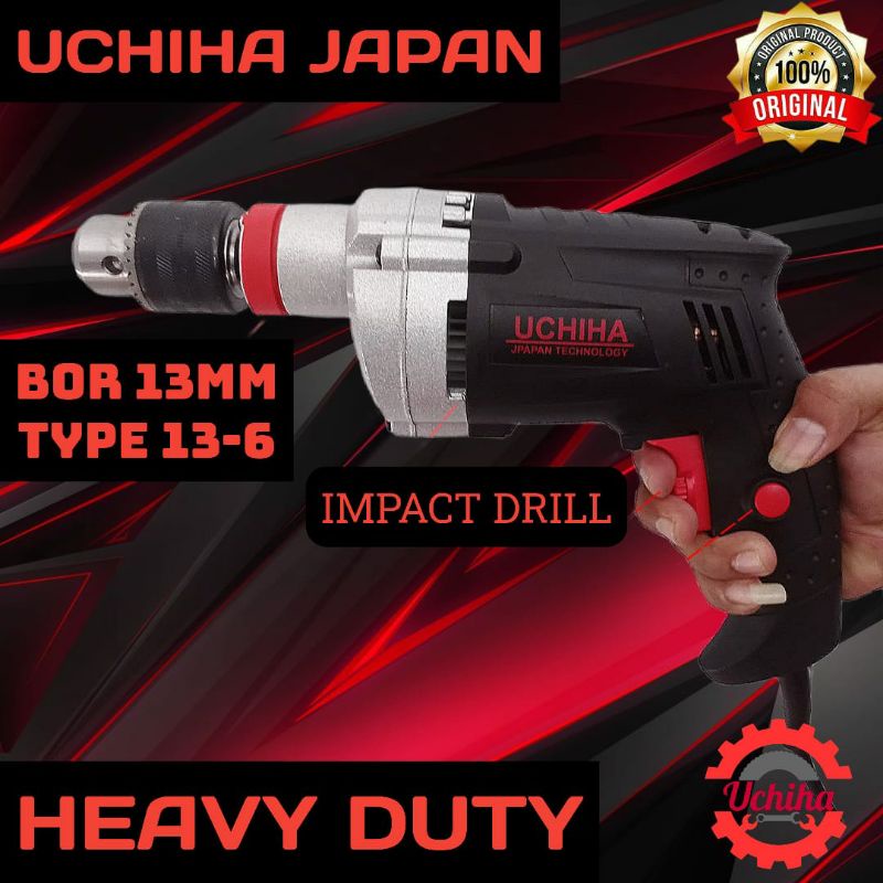 Jual Promo Impact Drill Mesin Bor Listrik Merk Uchiha Mm Type Mm