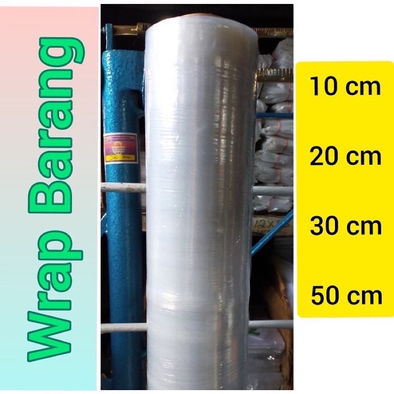 Jual Plastik Wrap Barang 20 cm Stretch Film Lampu bungkus koper tas ...