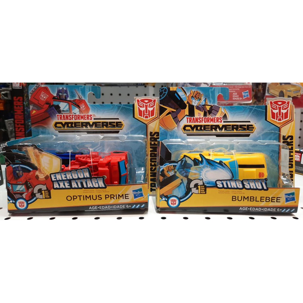 Jual sale mainan : Transformers Cyberverse Optimus Prime/Bumblebee ...
