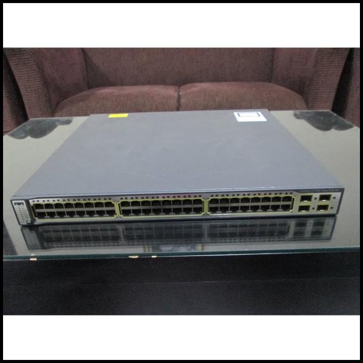 Cisco Catalyst 3750G-24TS-E – Commutateur 24 Ports PoE Gigabit – 4x SFP – Montage Rack – Occasion