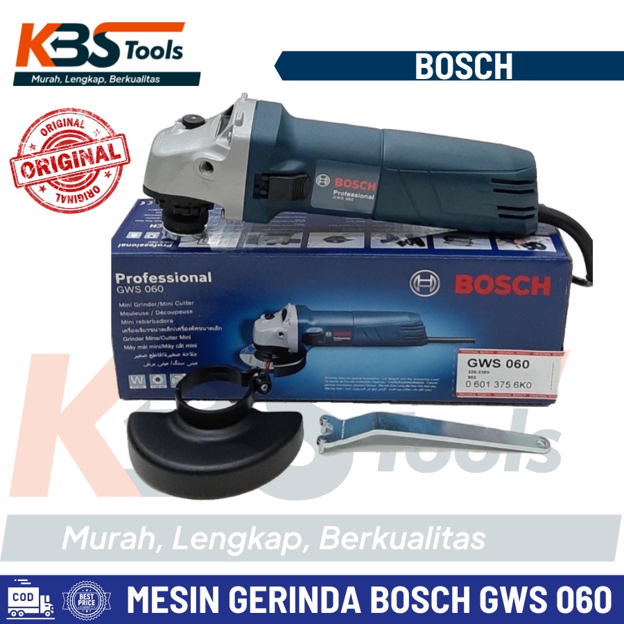 Jual Mesin Gerinda Gurinda Tangan BOSCH GWS 060 - Angle Grinder BOSCH ...