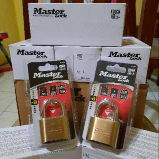 Jual Master Lock Tipe 175D Gembok Kombinasi dengan 4 digit Angka ...