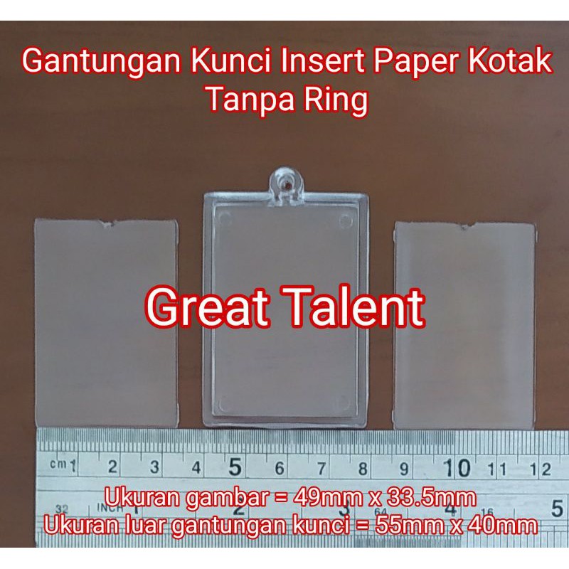 Jual BAHAN GANTUNGAN KUNCI INSERT PAPER KOTAK TANPA RING - Ganci ...