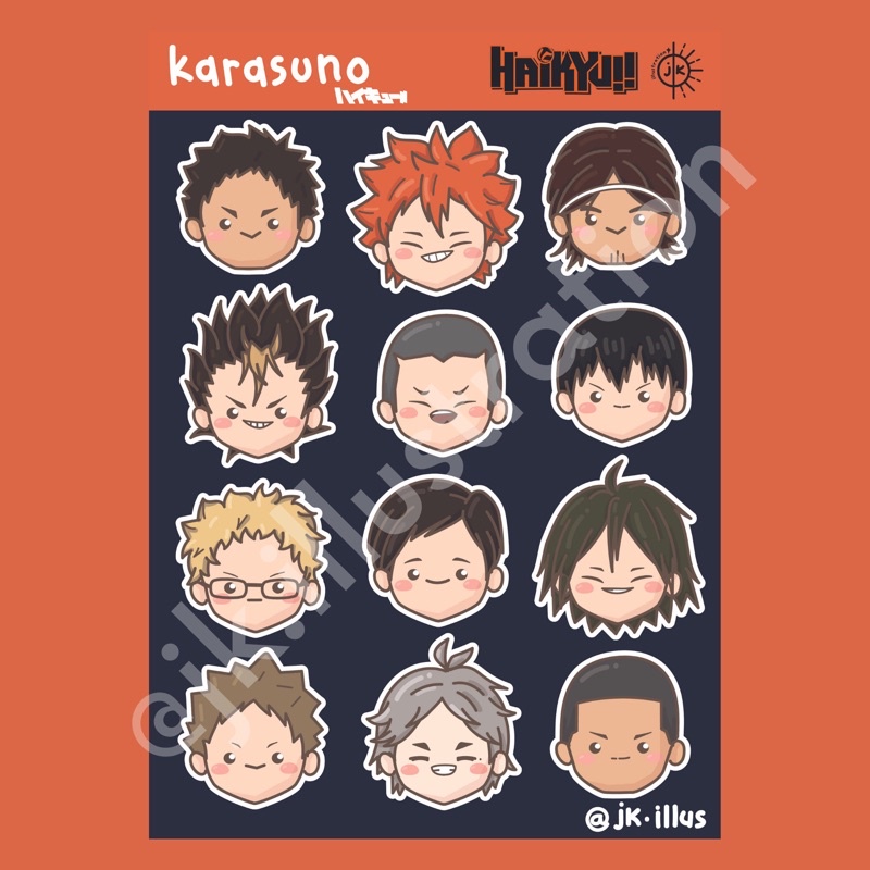 Jual HAIKYUU Sticker A6 Waterproof (baca caption) | Shopee Indonesia