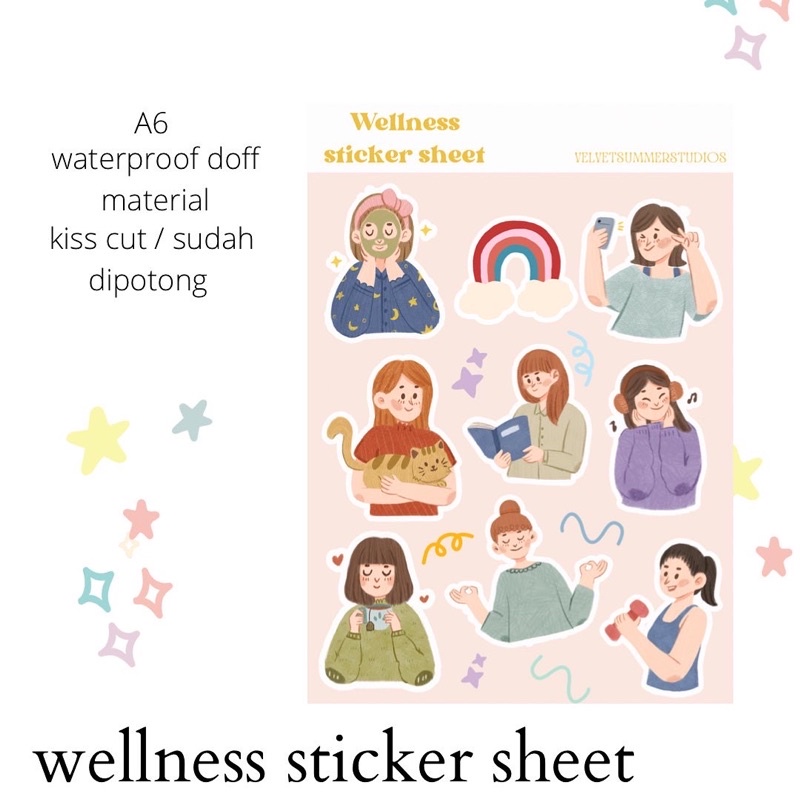 Jual Sticker Aesthetic Bujo Bullet Journal Kiss Cut Shopee Indonesia