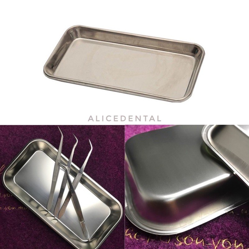 Jual Dental Tray Kotak Stainless Steel Medis Mediacal Instrument ...