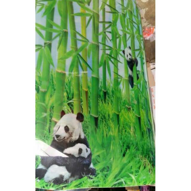 Jual Fiber Penutup Pagar Fiber Pagar Motif Bambu Panda Shopee Indonesia