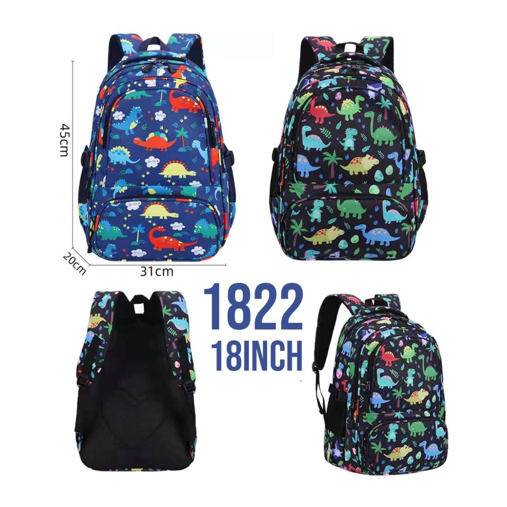 Jual RANSEL BACKPACK SD / REMAJA TAS ANAK SEKOLAH GAMBAR DINO ...