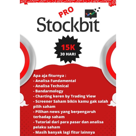 Jual Stockbit Pro Full Fiture | Shopee Indonesia
