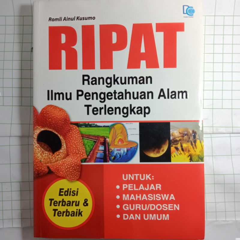 Jual RIPAT, RANGKUMAN ILMU PENGETAHUAN ALAM TERLENGKAP/UNTUK PELAJAR ...