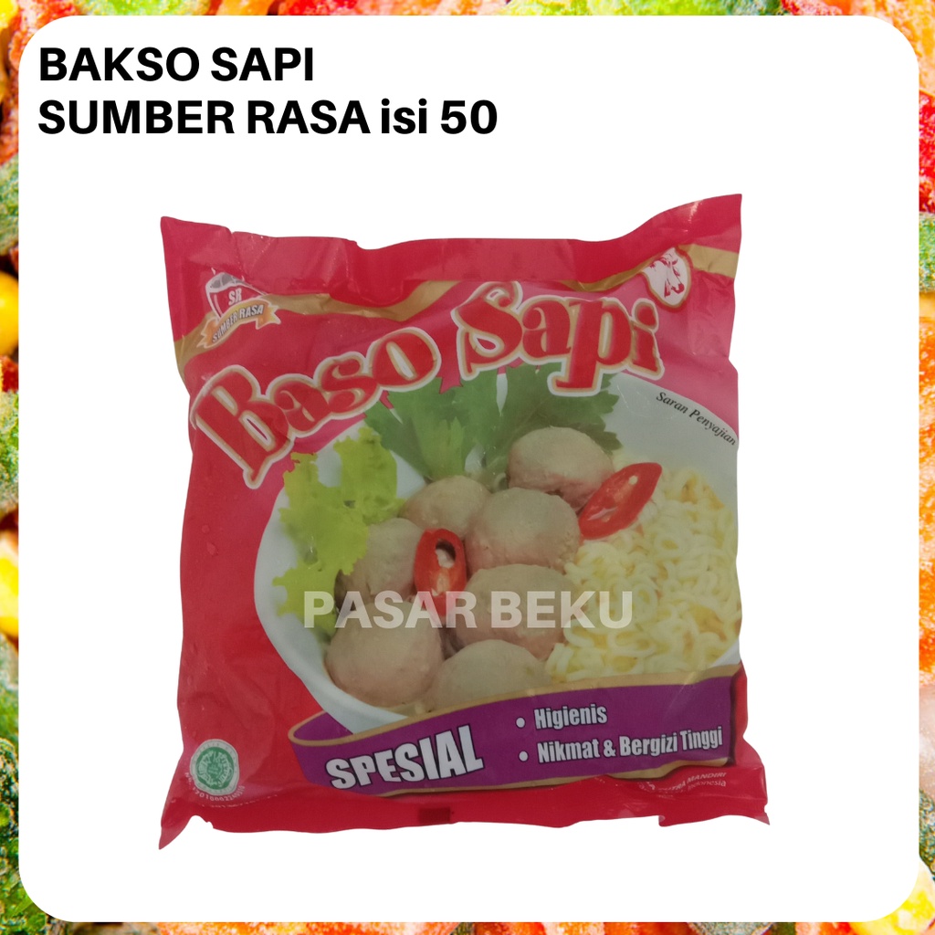 Jual Khusus Area Sumbar Bakso Sumber Rasa Gr Isi Pasar Beku Frozen Food Padang Shopee