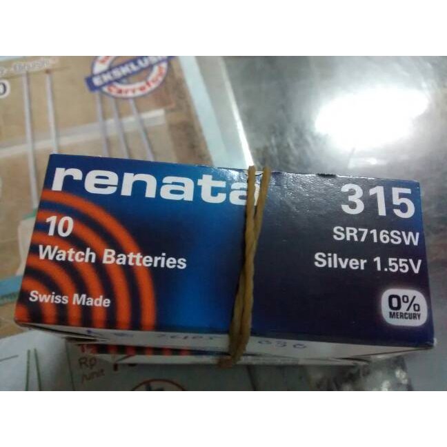 Jual Baterai Kancing Silver Oxide Battery SR716SW SR 716 SW Renata ...