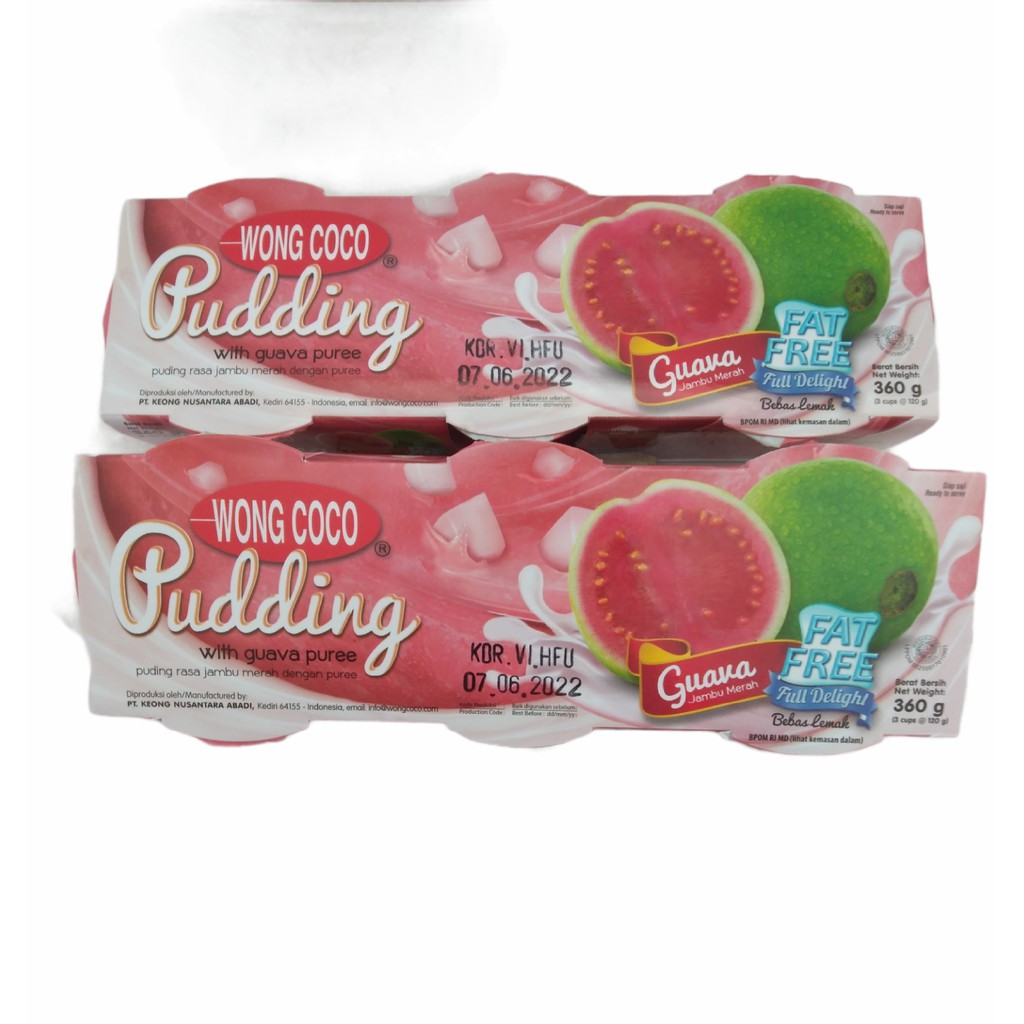 Jual Wong Coco Pudding Guava Isi 3x120gr (360Gram) | Shopee Indonesia